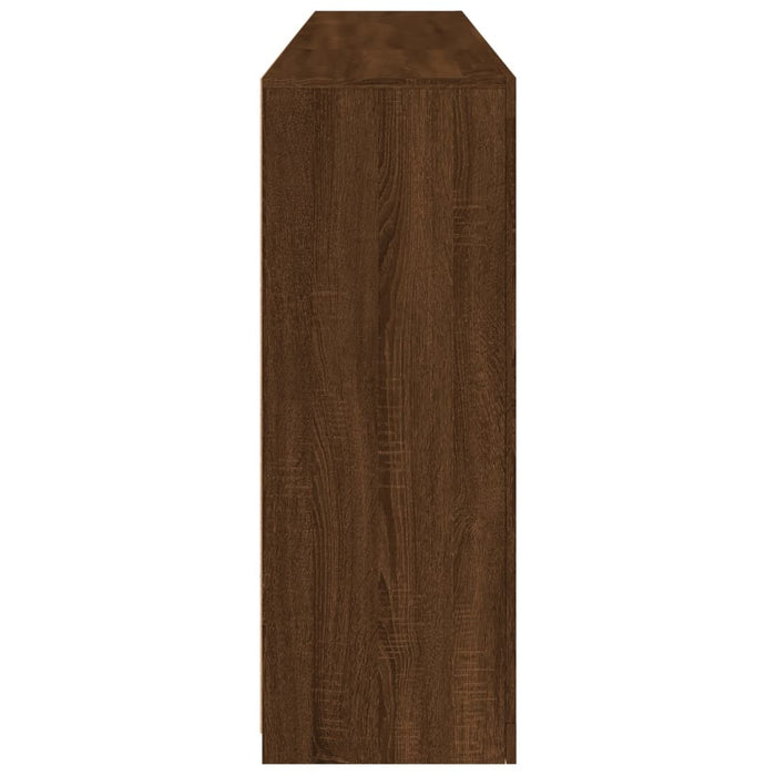 Servantă cu lumini LED, stejar maro, 202x37x100 cm WALTI