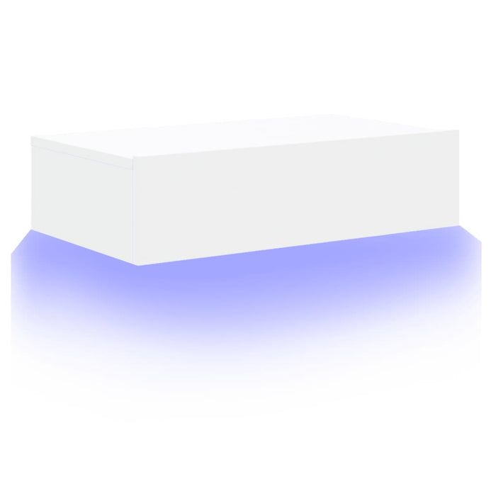 Dulap TV cu lumini LED, alb, 60x35x15,5 cm - WALTI WALTI