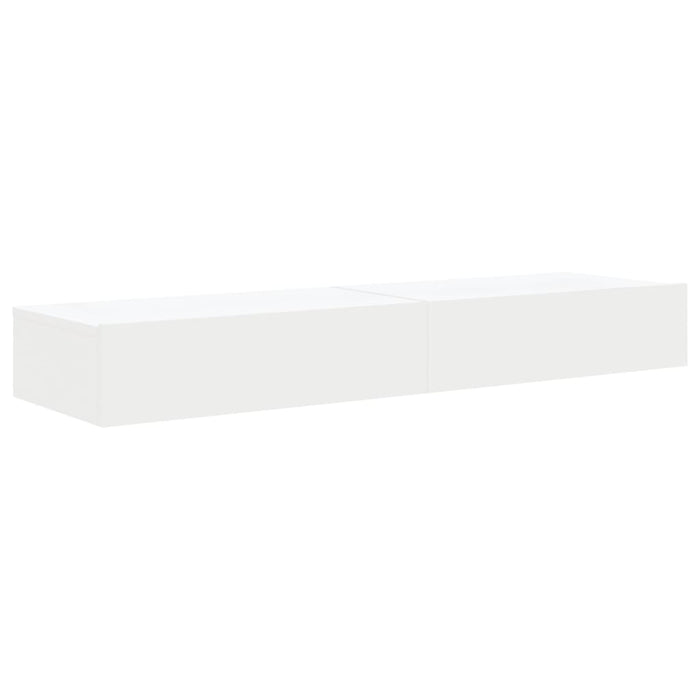 Dulapuri TV cu lumini LED, 2 buc., alb, 60x35x15,5 cm - WALTI WALTI