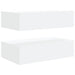 Dulapuri TV cu lumini LED, 2 buc., alb, 60x35x15,5 cm - WALTI WALTI