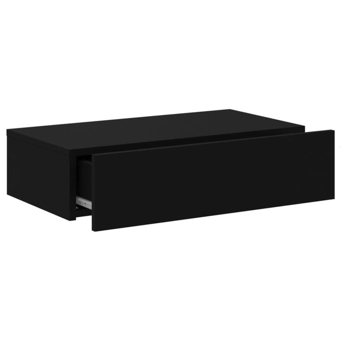 Comodă TV cu lumini LED, negru, 60x35x15,5 cm - WALTI WALTI