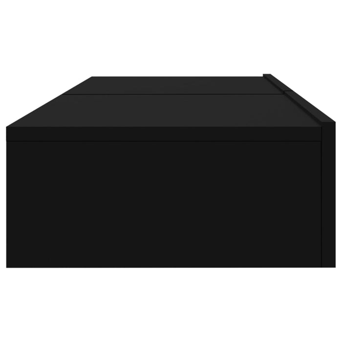 Dulapuri TV cu lumini LED, 2 buc., negru, 60x35x15,5 cm WALTI
