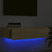 Comodă TV cu lumini LED, stejar sonoma, 60x35x15,5 cm - WALTI WALTI