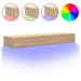 Comode TV cu lumini LED, 2 buc., stejar sonoma, 60x35x15,5 cm - WALTI WALTI