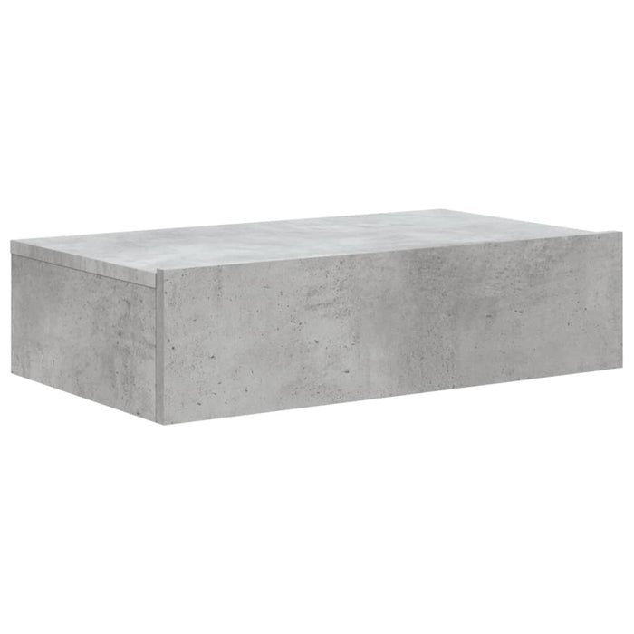 Comodă TV cu lumini LED, gri beton, 60x35x15,5 cm - WALTI WALTI