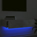 Comodă TV cu lumini LED, gri beton, 60x35x15,5 cm - WALTI WALTI