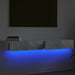 Comode TV cu lumini LED, 2 buc., gri beton, 60x35x15,5 cm - WALTI WALTI
