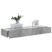 Comode TV cu lumini LED, 2 buc., gri beton, 60x35x15,5 cm - WALTI WALTI