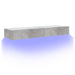 Comode TV cu lumini LED, 2 buc., gri beton, 60x35x15,5 cm - WALTI WALTI