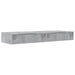 Comode TV cu lumini LED, 2 buc., gri beton, 60x35x15,5 cm - WALTI WALTI