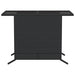 Set bistro cu perne, 3 piese, negru, poliratan - WALTI WALTI