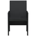 Set bistro cu perne, 3 piese, negru, poliratan - WALTI WALTI