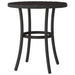 Set bistro cu perne, 3 piese, negru, poliratan - WALTI WALTI