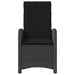Set bistro cu perne, 3 piese, negru, poliratan - WALTI WALTI