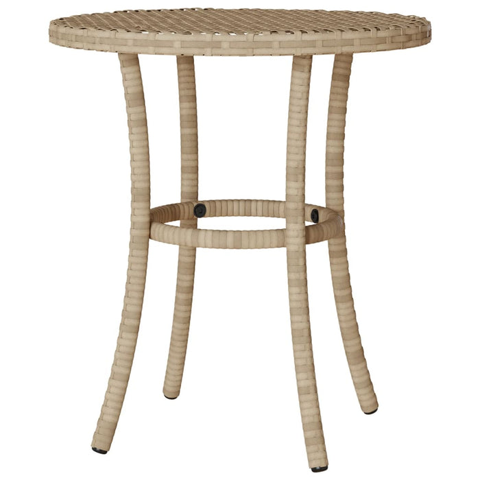 Set bistro cu perne, 3 piese, bej combinat, poliratan - WALTI WALTI
