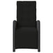 Set bistro cu perne, 3 piese, negru, poliratan - WALTI WALTI
