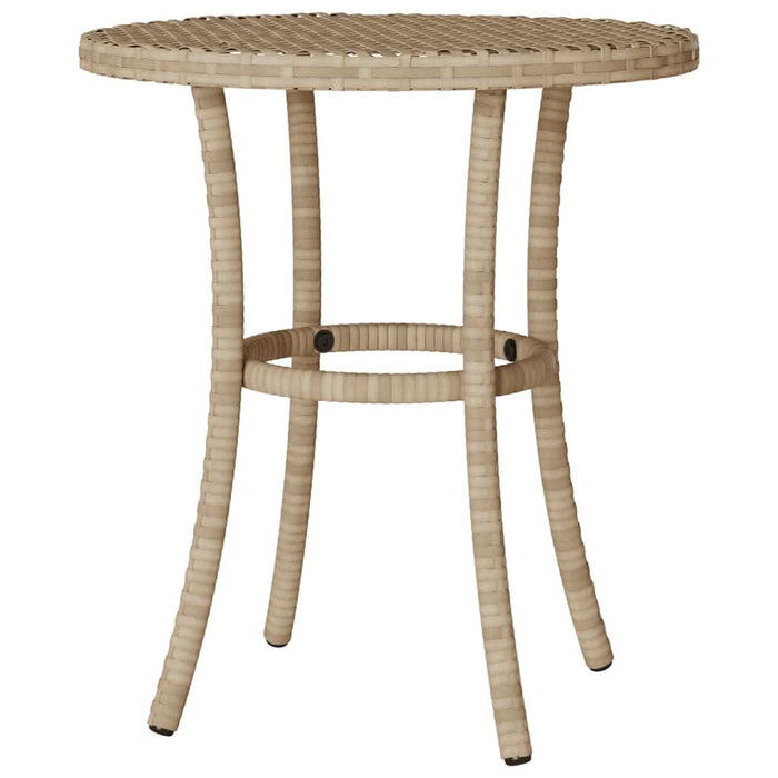 Set bistro cu perne, 3 piese, bej combinat, poliratan - WALTI WALTI