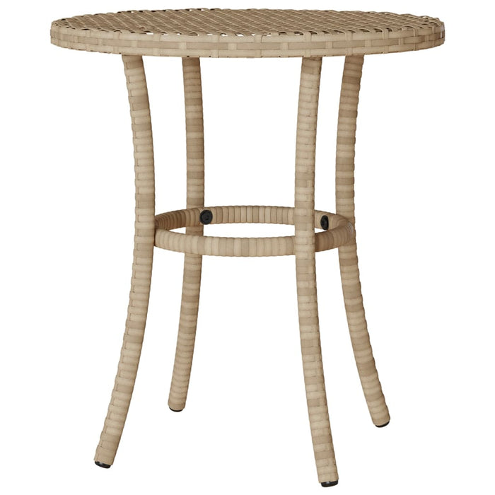 Set bistro cu perne, 3 piese, bej combinat, poliratan - WALTI WALTI