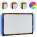 Oglindă de baie LED, stejar sonoma, 60x8,5x38 cm lemn prelucrat - WALTI WALTI