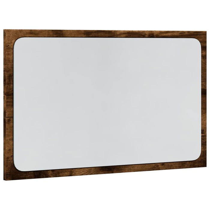 Oglindă de baie LED, stejar sonoma, 60x8,5x38 cm lemn prelucrat - WALTI WALTI