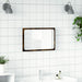 Oglindă de baie LED, stejar sonoma, 60x8,5x38 cm lemn prelucrat - WALTI WALTI