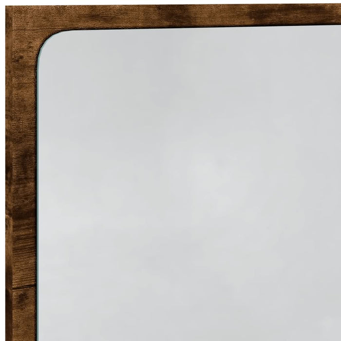 Oglindă de baie LED, stejar sonoma, 60x8,5x38 cm lemn prelucrat - WALTI WALTI