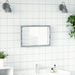 Oglindă de baie LED, gri sonoma, 60x8,5x38 cm lemn prelucrat - WALTI WALTI