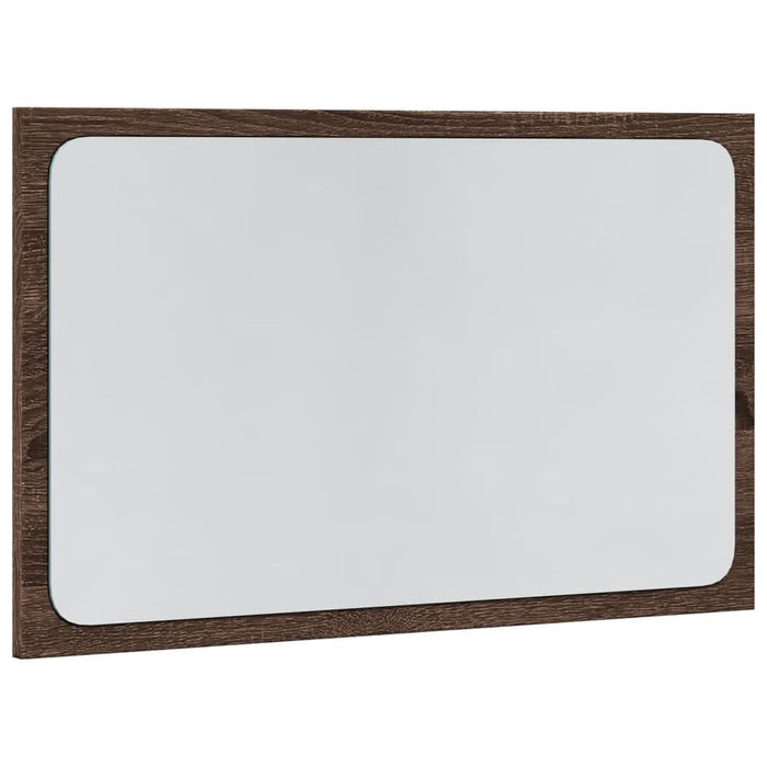 Oglindă de baie LED, stejar maro, 60x8,5x38 cm lemn prelucrat - WALTI WALTI