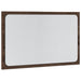 Oglindă de baie LED, stejar maro, 60x8,5x38 cm lemn prelucrat - WALTI WALTI