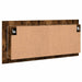 Dulap de baie cu oglindă și LED, stejar fumuriu, 100x12x45 cm - WALTI WALTI