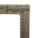 Masă grădină, blat din lemn acacia gri 190x90x75 cm poliratan - WALTI WALTI