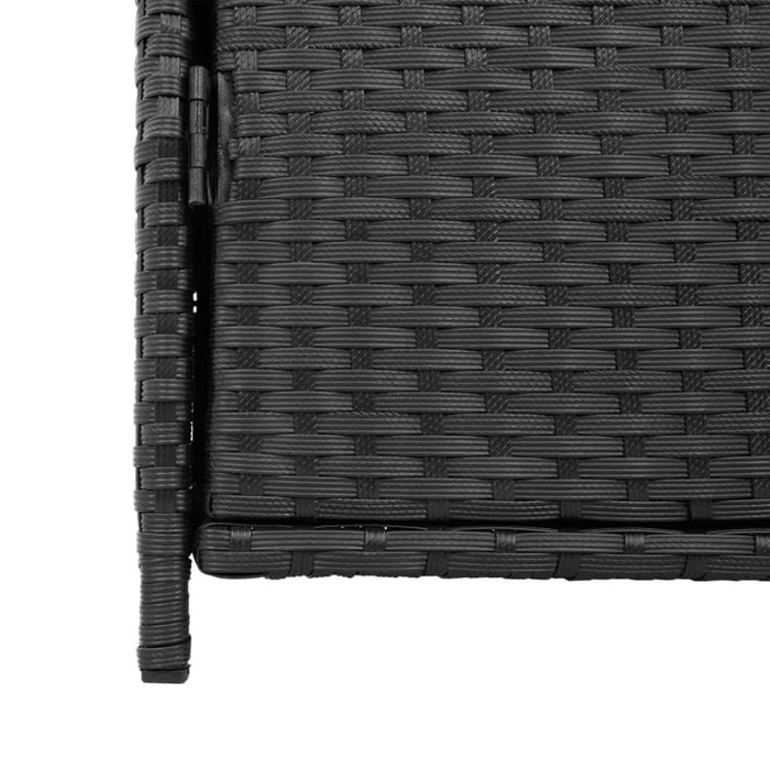 Dulap depozitare de grădină, negru, 83x45x76 cm, poliratan - WALTI WALTI