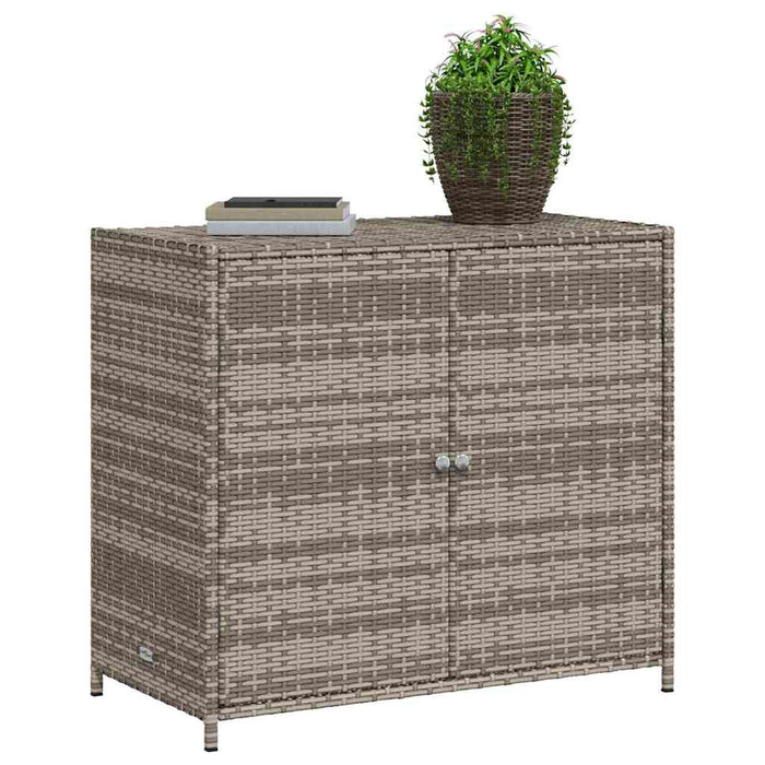 Dulap depozitare de grădină, gri, 83x45x76 cm, poliratan - WALTI WALTI