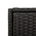 Dulap depozitare de grădină, negru, 105x55x113 cm, poliratan - WALTI WALTI