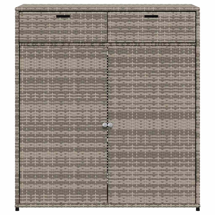 Dulap depozitare de grădină, gri, 105x55x113 cm, poliratan - WALTI WALTI