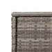 Dulap depozitare de grădină, gri, 105x55x113 cm, poliratan - WALTI WALTI