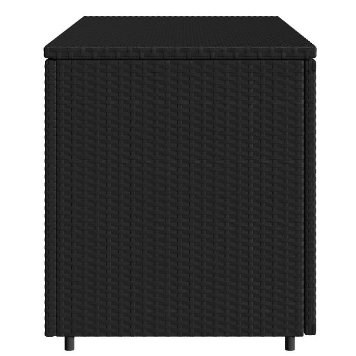 Dulap depozitare de grădină, negru, 110x55x60,5 cm, poliratan - WALTI WALTI