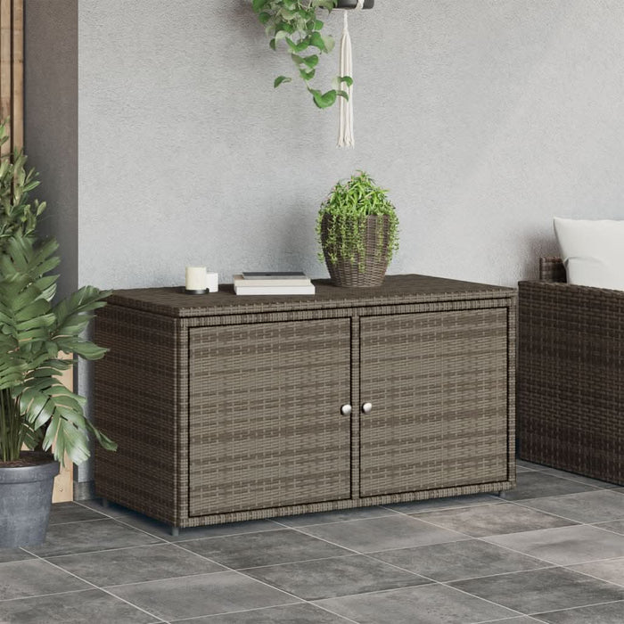 Dulap depozitare de grădină, gri, 110x55x60,5 cm, poliratan - WALTI WALTI
