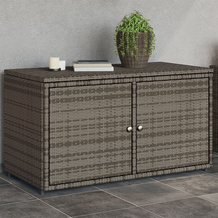 Dulap depozitare de grădină, gri, 110x55x60,5 cm, poliratan - WALTI WALTI