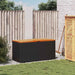 Ladă depozitare grădină negru 110x50x54cm lemn acacia/poliratan - WALTI WALTI