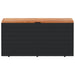 Ladă depozitare grădină negru 110x50x54cm lemn acacia/poliratan - WALTI WALTI