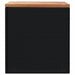 Ladă depozitare grădină negru 110x50x54cm lemn acacia/poliratan - WALTI WALTI