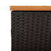 Ladă depozitare grădină negru 110x50x54cm lemn acacia/poliratan - WALTI WALTI