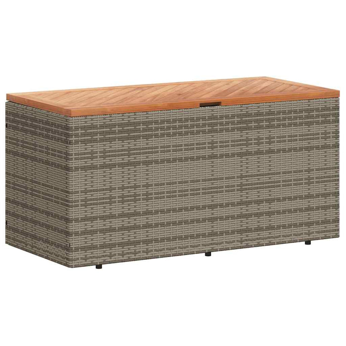 Ladă depozitare grădină gri 110x50x54 cm lemn acacia poliratan - WALTI WALTI