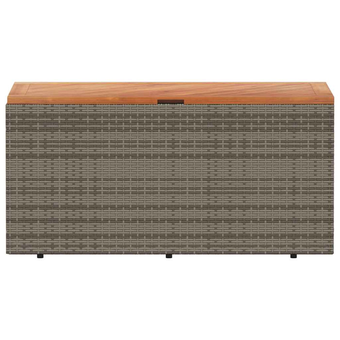 Ladă depozitare grădină gri 110x50x54 cm lemn acacia poliratan - WALTI WALTI