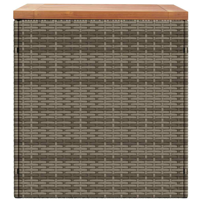 Ladă depozitare grădină gri 110x50x54 cm lemn acacia poliratan - WALTI WALTI