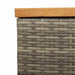 Ladă depozitare grădină gri 110x50x54 cm lemn acacia poliratan - WALTI WALTI