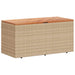 Cutie depozitare grădină bej 110x50x54 cm lemn acacia poliratan - WALTI WALTI