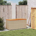 Cutie depozitare grădină bej 110x50x54 cm lemn acacia poliratan - WALTI WALTI