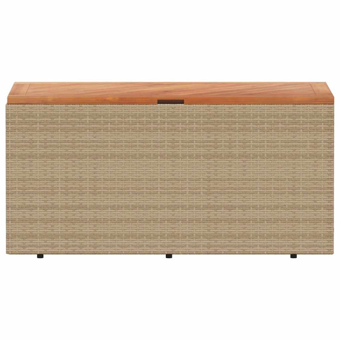 Cutie depozitare grădină bej 110x50x54 cm lemn acacia poliratan - WALTI WALTI